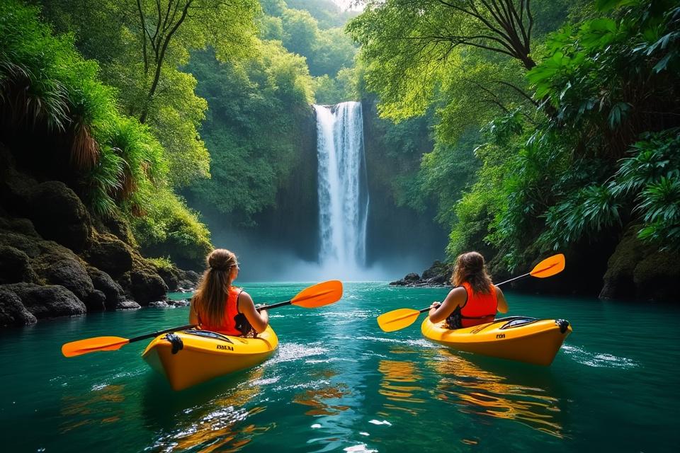Kayak & Randonnée vers les Chutes Secrètes