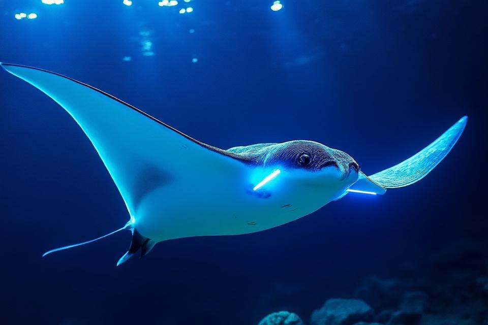 Snorkeling avec les Raies Manta de nuit