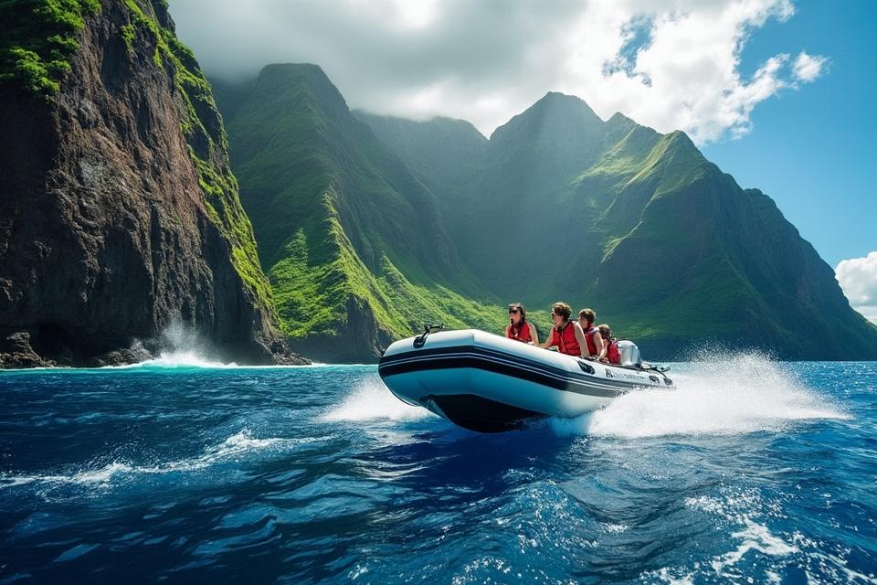 Radeau Zodiac Côte Na Pali