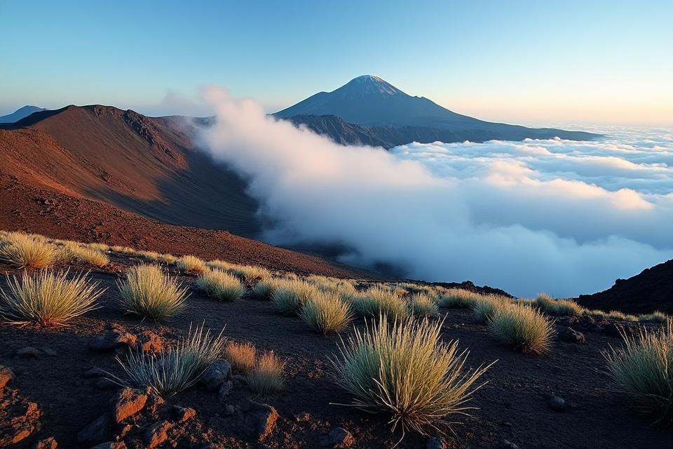 Vue panoramique de Haleakalā à Maui