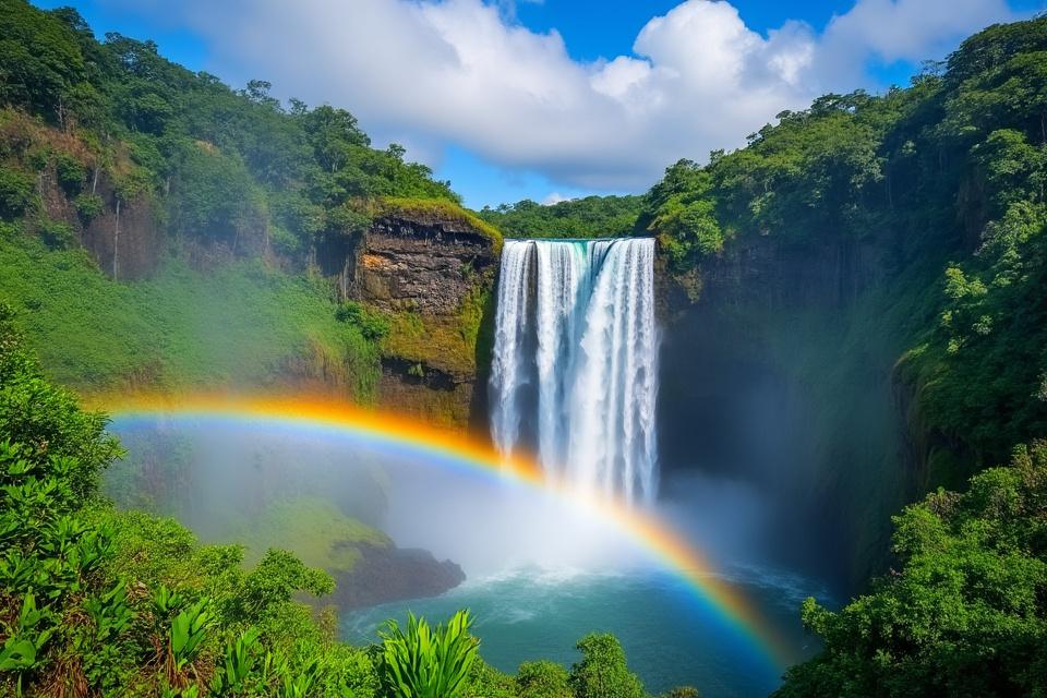 Vue panoramique de Hilo à Big Island