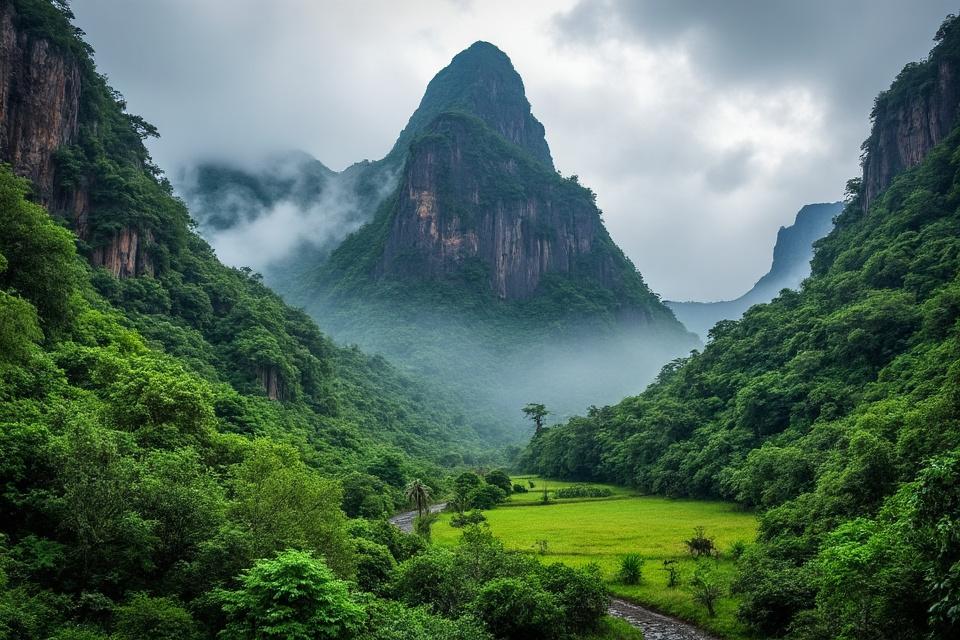 Vue panoramique de Vallée d'Iao à Maui