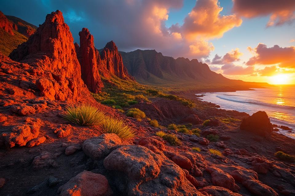 Vue panoramique de Lanai à Lanai