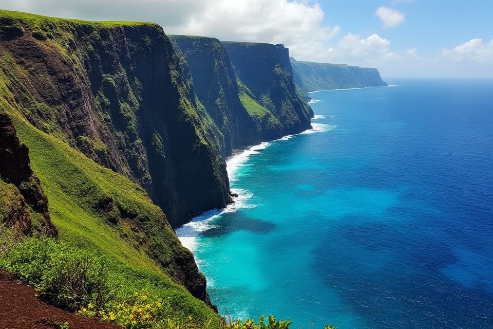 Vue panoramique de Molokai à Molokai