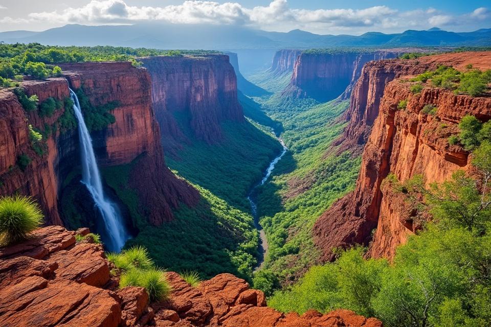 Vue panoramique de Waimea Canyon à Kauai